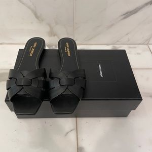 AUTHENTIC YSL TRIBUTE SANDALS. BRAND NEW.